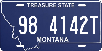 MT license plate 984142T
