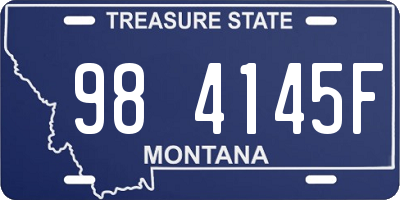 MT license plate 984145F