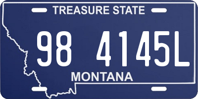 MT license plate 984145L