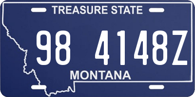 MT license plate 984148Z