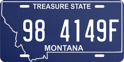 MT license plate 984149F