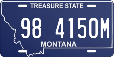 MT license plate 984150M