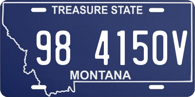 MT license plate 984150V