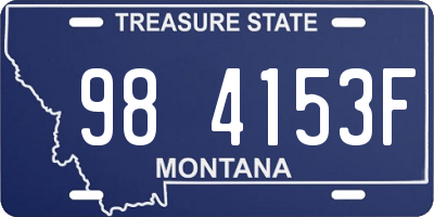 MT license plate 984153F