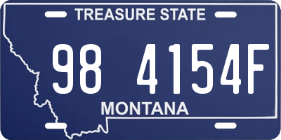 MT license plate 984154F