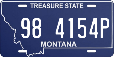 MT license plate 984154P