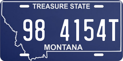 MT license plate 984154T