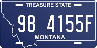 MT license plate 984155F