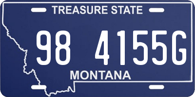 MT license plate 984155G