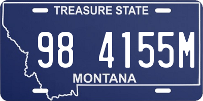 MT license plate 984155M