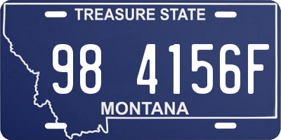 MT license plate 984156F