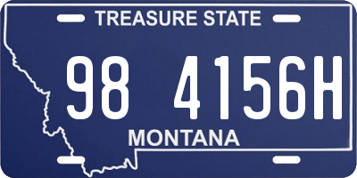 MT license plate 984156H