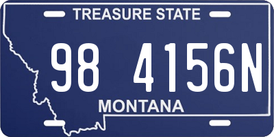 MT license plate 984156N