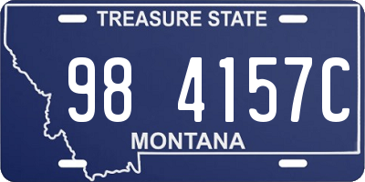 MT license plate 984157C