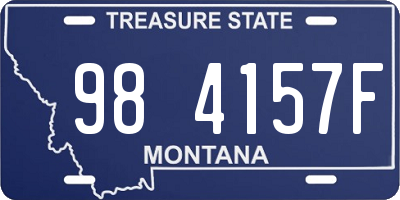 MT license plate 984157F