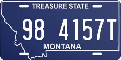 MT license plate 984157T