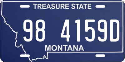 MT license plate 984159D