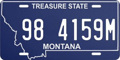 MT license plate 984159M