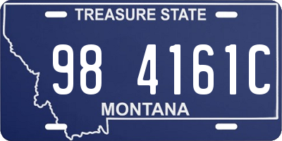 MT license plate 984161C