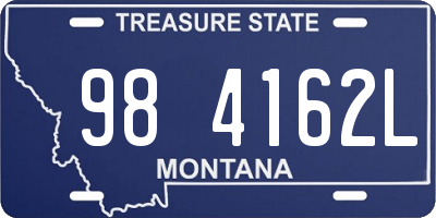 MT license plate 984162L