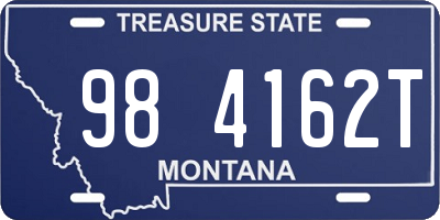 MT license plate 984162T