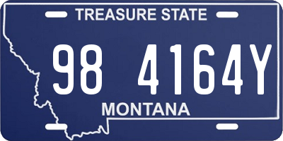 MT license plate 984164Y