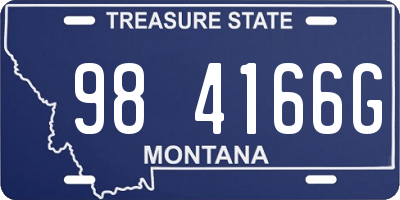 MT license plate 984166G