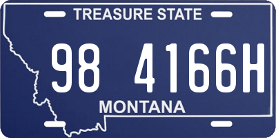 MT license plate 984166H