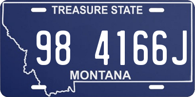 MT license plate 984166J