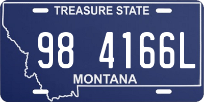 MT license plate 984166L