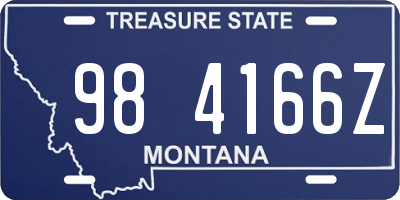 MT license plate 984166Z
