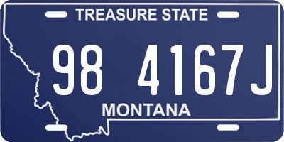 MT license plate 984167J