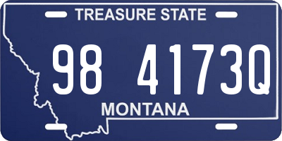 MT license plate 984173Q