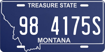 MT license plate 984175S