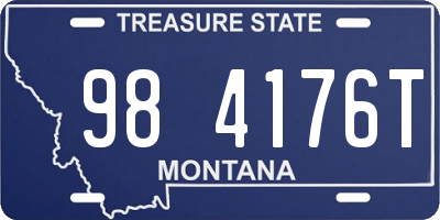 MT license plate 984176T