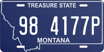 MT license plate 984177P