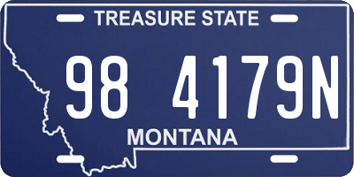 MT license plate 984179N