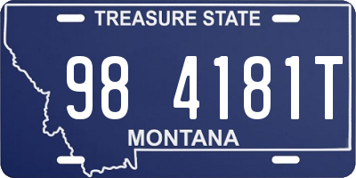 MT license plate 984181T