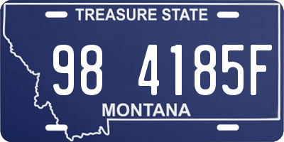 MT license plate 984185F