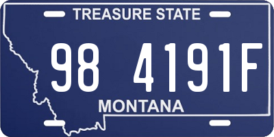 MT license plate 984191F