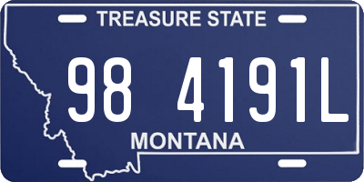MT license plate 984191L