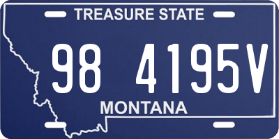 MT license plate 984195V