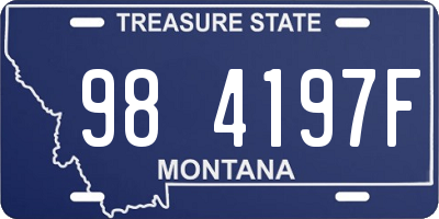 MT license plate 984197F