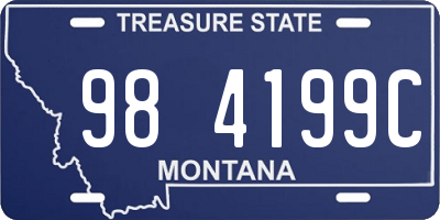 MT license plate 984199C