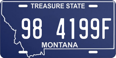 MT license plate 984199F