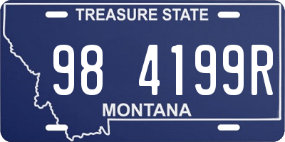 MT license plate 984199R