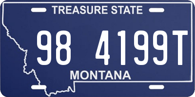 MT license plate 984199T