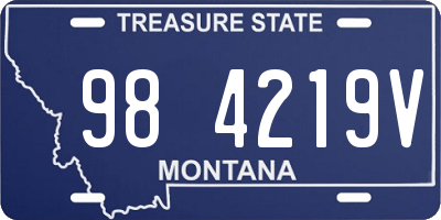 MT license plate 984219V