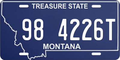 MT license plate 984226T