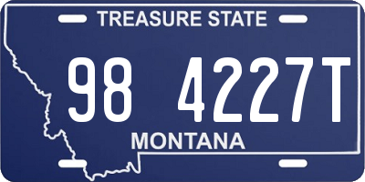 MT license plate 984227T